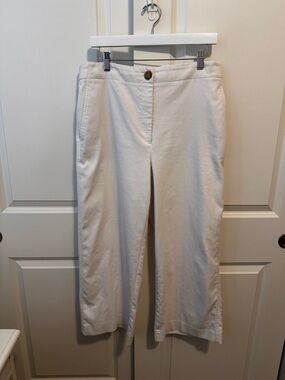 Ann Taylor Ivory Wide-Leg Trousers Sz. 12